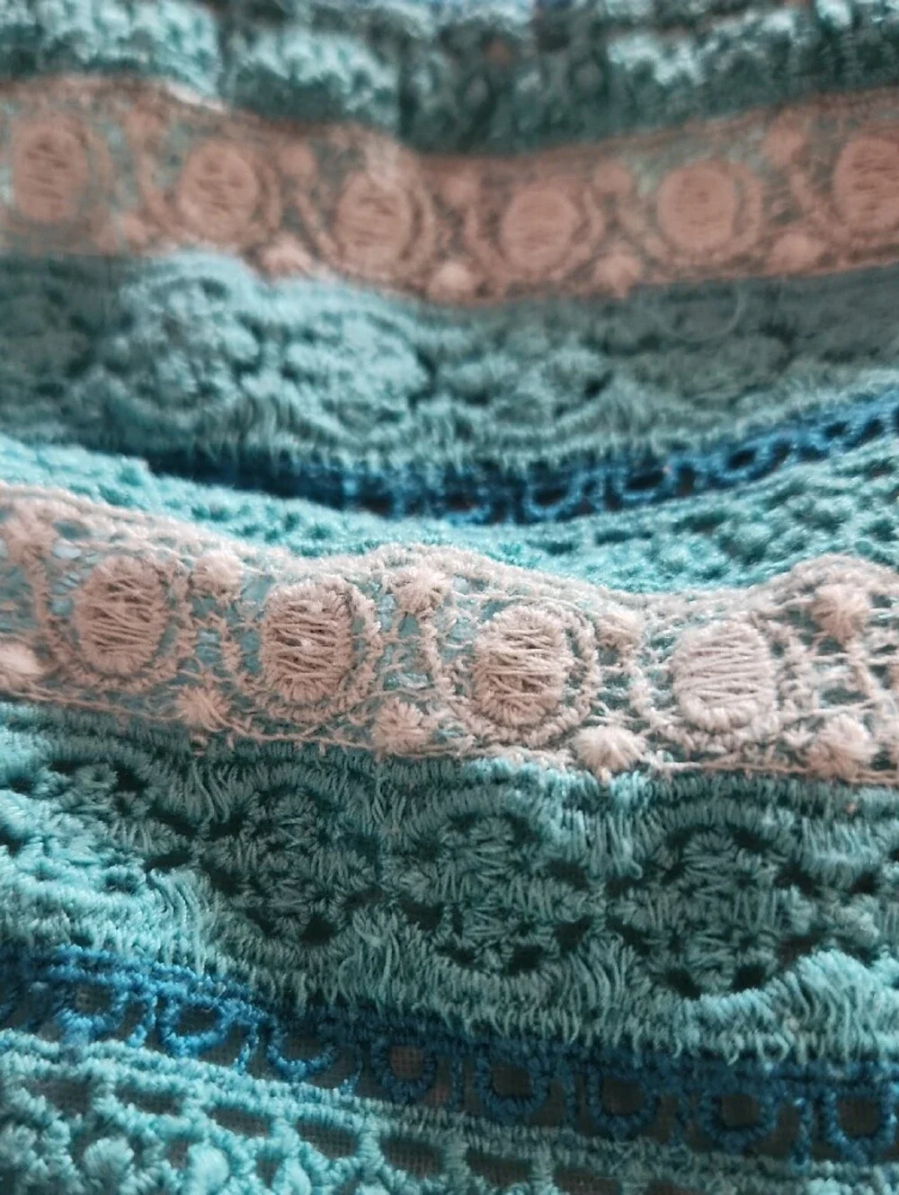 Cat & Jack Light Aqua Sundress with Teal Lace Bodice